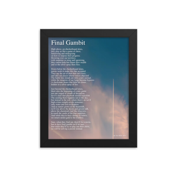 Final Gambit - High-Quality Framed Print