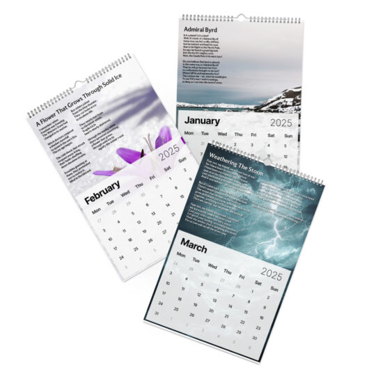 Poetry Wall Calendar 2025